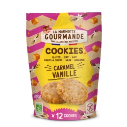 Cookies Caramel Vanille BIO 150g - La Marmotte Gourmande - vegetalfood