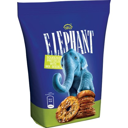 Bretzels Pressés aux Graines 80 gr - Elephant