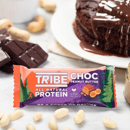 Barre protéinée Chocolat & beurre de cacahuètes - Tribe