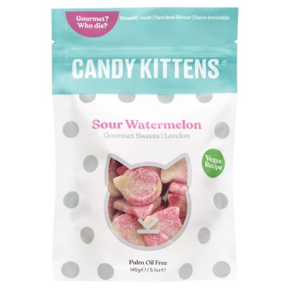 Bonbons SOUR WATERMELON 145 gr -  Candy Kittens