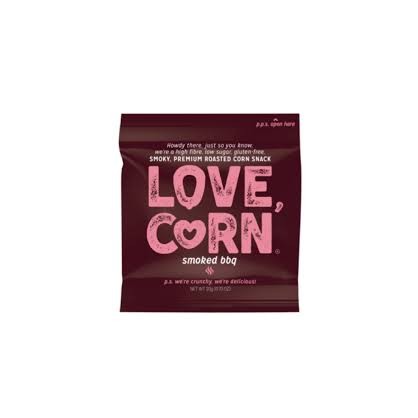 Maïs grillé premium fumé BBQ 20 gr - Love Corn