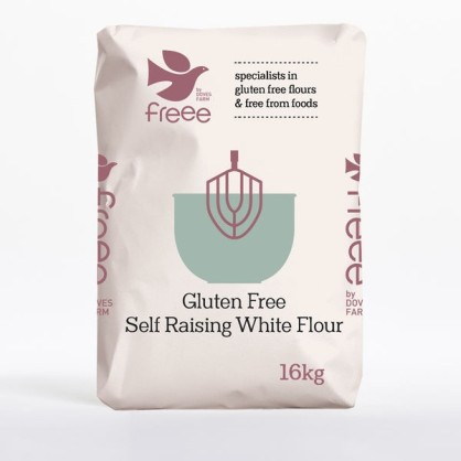 Farine blanche auto-levante sans gluten 16kg - Doves Farm
