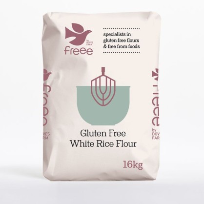 Farine de riz blanc sans gluten 16kg - Doves Farm