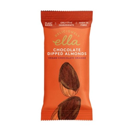 AMANDES TREMPÉES AU CHOCOLAT ORANGE - DELICIOUSLY ELLA