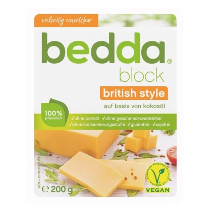 Vromage block British (cheddar) - Bedda