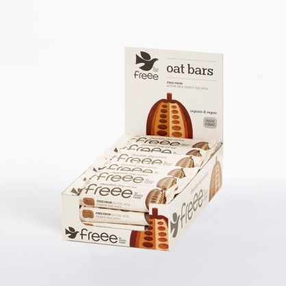 Barres d'avoine biologique sans gluten aux pépites de chocolat - Doves Farm