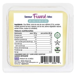 Bloc fumé "Gouda" vegan 200 gr - Nafsika's Garden