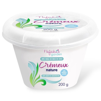 Crémeux nature vegan 200 gr -  Nafsika's Garden