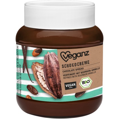Pâte à tartiner au Chocolat et Vanille 400 gr - VEGANZ