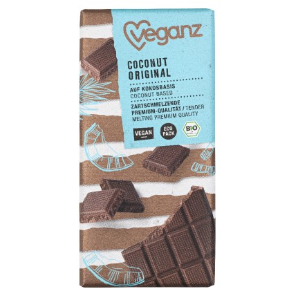 Tablette de Chocolat à la Coco 80 gr - VEGANZ