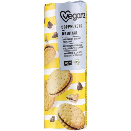 Biscuits Fourrés Bio Goût Cacao Original - Veganz