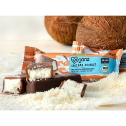 Barre au Chocolat et à la Noix de Coco 40 gr - VEGANZ