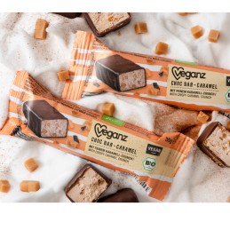 Barre au Chocolat et au Caramel 40 gr - VEGANZ