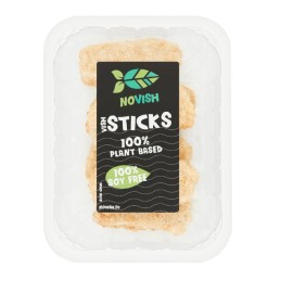 Sticks sans Poisson 100% Vegan, base de protéine de blé et pois - Novish