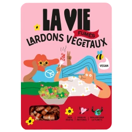 Lardons végétaux goût fumé - La Vie