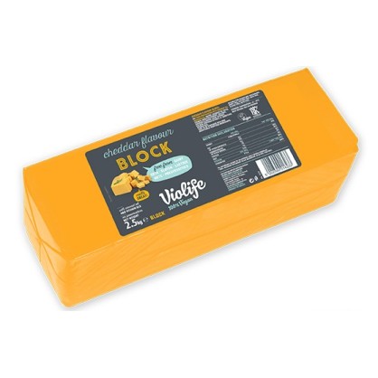 Bloc saveur Cheddar Mature 2.5 kg - VIOLIFE