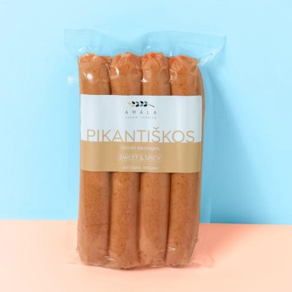 Saucisses de seitan piquantes 230 gr - AMALA