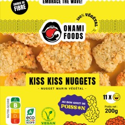 Nugget Marin Végétal "KISSKISS Nuggets" 200 g - Onami Foods