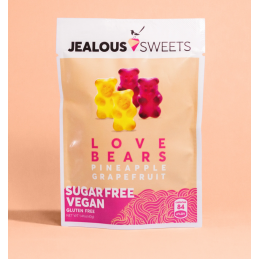 LOVE BEARS (SANS SUCRES) Ananas Pamplemousse 40 gr - Jealous Sweets
