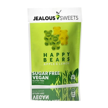 HAPPY BEARS (SANS SUCRES) Pomme Citron 119 gr - Jealous Sweets