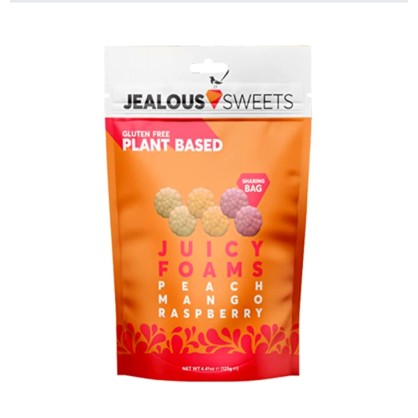 JUICY FOAMS Pêche Mangue Framboise 125 gr - Jealous Sweets