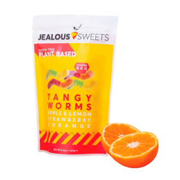 TANGY WORMS Pomme Citron Fraise Orange 125 gr - Jealous Sweets