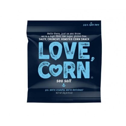 100 x Maïs grillé premium au sel de mer 20 gr - Love Corn