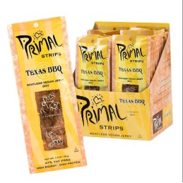 Jerky (alternative végétale à la viande séchée) Texas BBQ 28 gr - PRIMAL