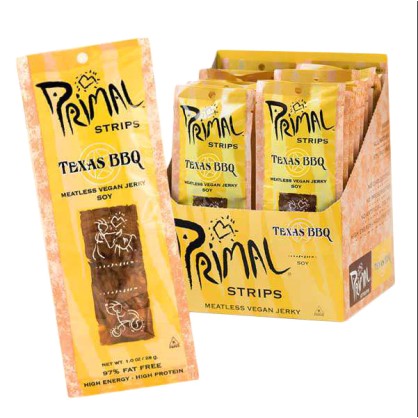 Jerky (alternative végétale à la viande séchée) Texas BBQ 28 gr - PRIMAL