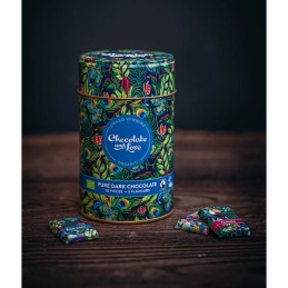 Chocolate & Love - Coffret en métal Dark Chocolate mix 30 x 5.5 gr