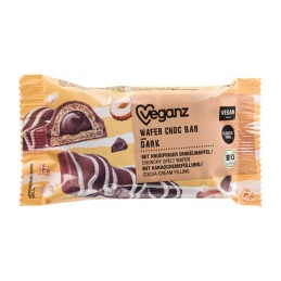 Gaufrettes fourrées à la crème de Chocolat Noir 30 gr - VEGANZ