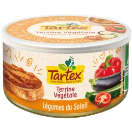 Tartinade aux légumes du soleil 125 gr - TARTEX