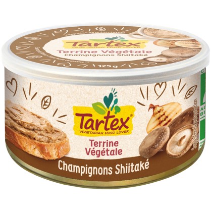 Terrine végétale aux Champignons Shiitaké BIO 125 gr - TARTEX