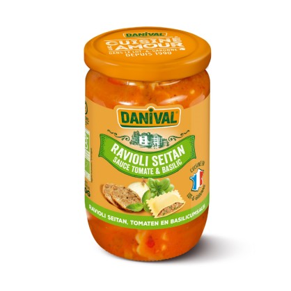 Raviolis seitan & basilic 670 gr - DANIVAL