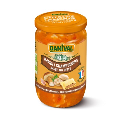 Raviolis champignons sauce aux cèpes 670 gr - DANIVAL