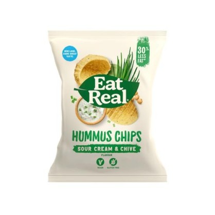 Chips Hummus Crème Fraîche & Ciboulette 25 gr - Eat Real