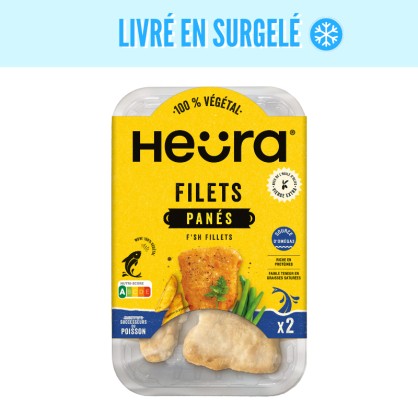 Filets panés de poisson végétal 160 gr - HEURA