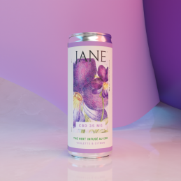 Thé vert infusé au CBD Violette & Citron - Jane