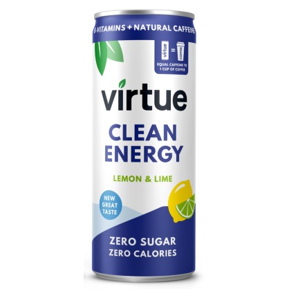 ECHANTILLON - Boisson énergisante Citron & Citron Vert 250 ml - Virtue