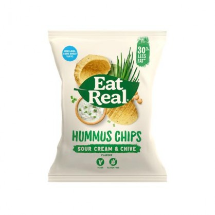 ECHANTILLON - Chips Hummus Crème Fraîche & Ciboulette 25 gr - Eat Real