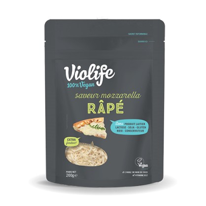 Râpé saveur Mozzarella 200 gr - VIOLIFE