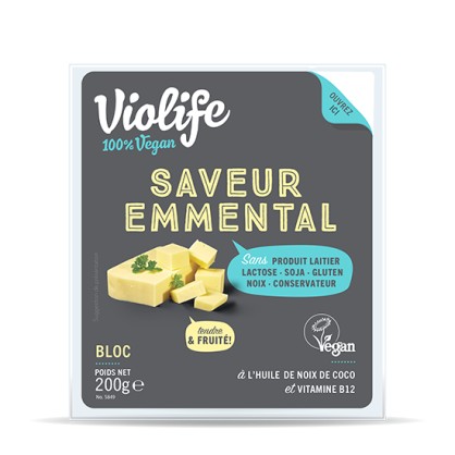 Bloc original saveur Emmental 200 gr - VIOLIFE