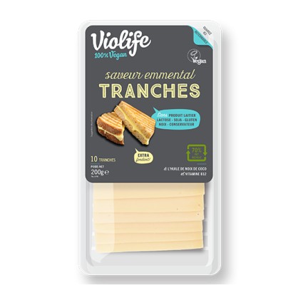 Tranches original saveur Emmental 200 gr - VIOLIFE