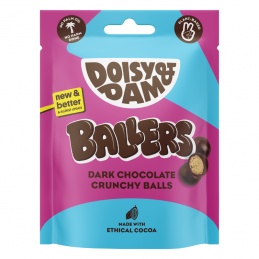 Boules crunch recouvertes de chocolat Ballers 75 gr - Doisy & Dam
