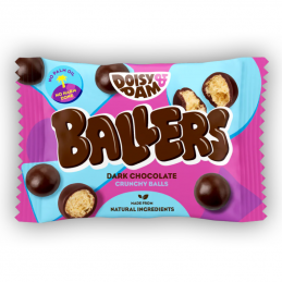 Boules crunch recouvertes de chocolat Ballers 25 gr - Doisy & Dam