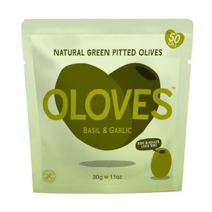Olives assaisonnés au Basilic et Ail - OLOVES