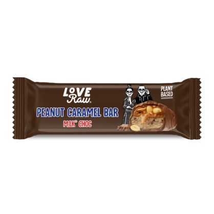 Barre caramel cacahuète chocolat 40 gr - LOVE RAW