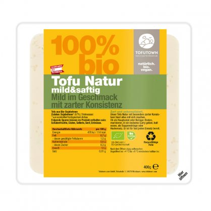 Tofu Nature bio 400 gr - Tofutown