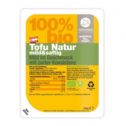 Tofu Nature bio 250 gr - Tofutown