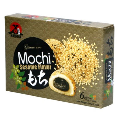 Mochis au sésame noir 210 gr - KAORIYA